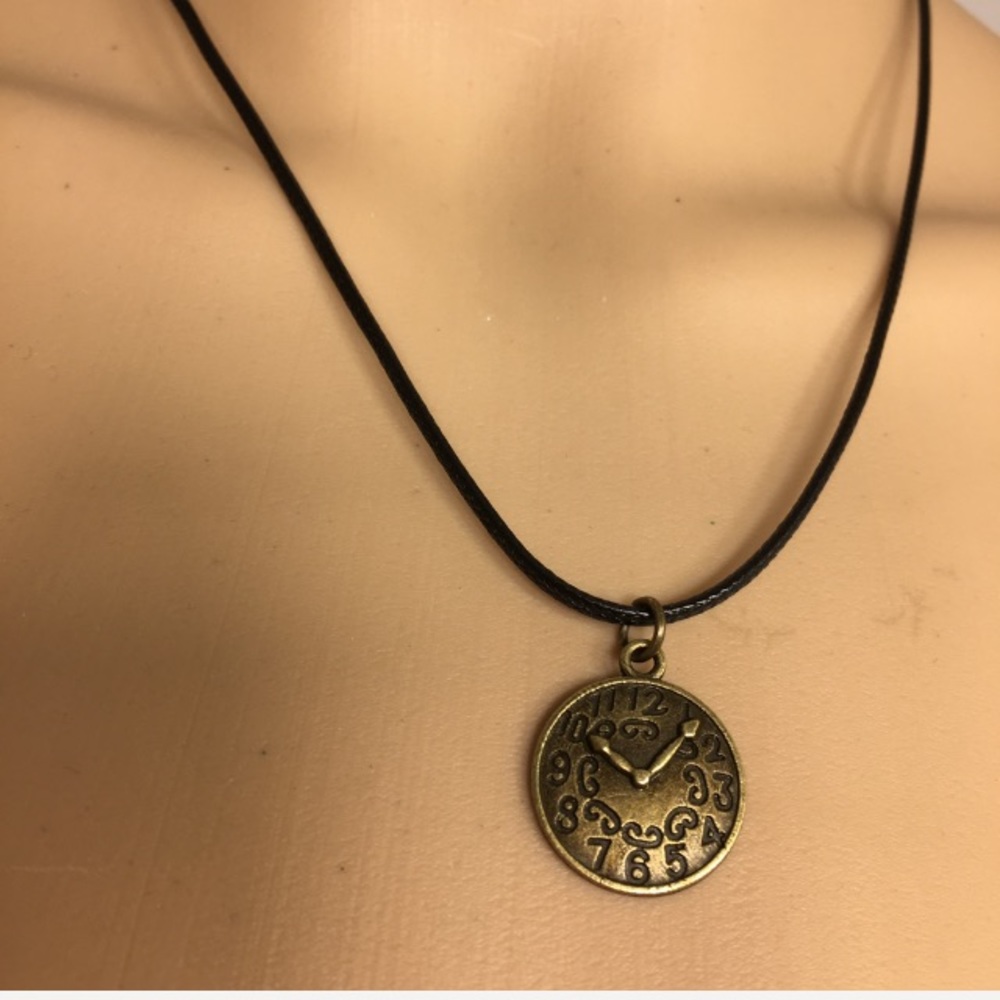 Handcrafted Clock Necklace